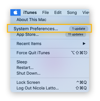 Clicking on the Apple icon to see if you have a macOS update you need to apply.